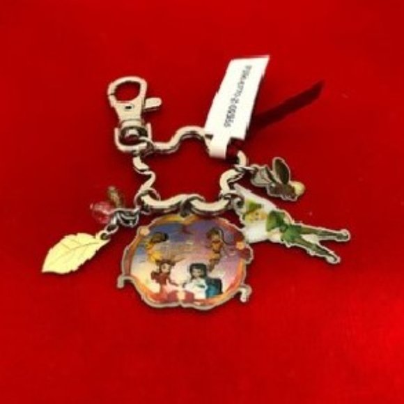 Collectible DISNEY Tinkerbell and Peter Pan Purse Charm or Key Chain with clasp - Picture 2 of 5